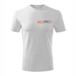 T-shirt męski bez tarczy - biały